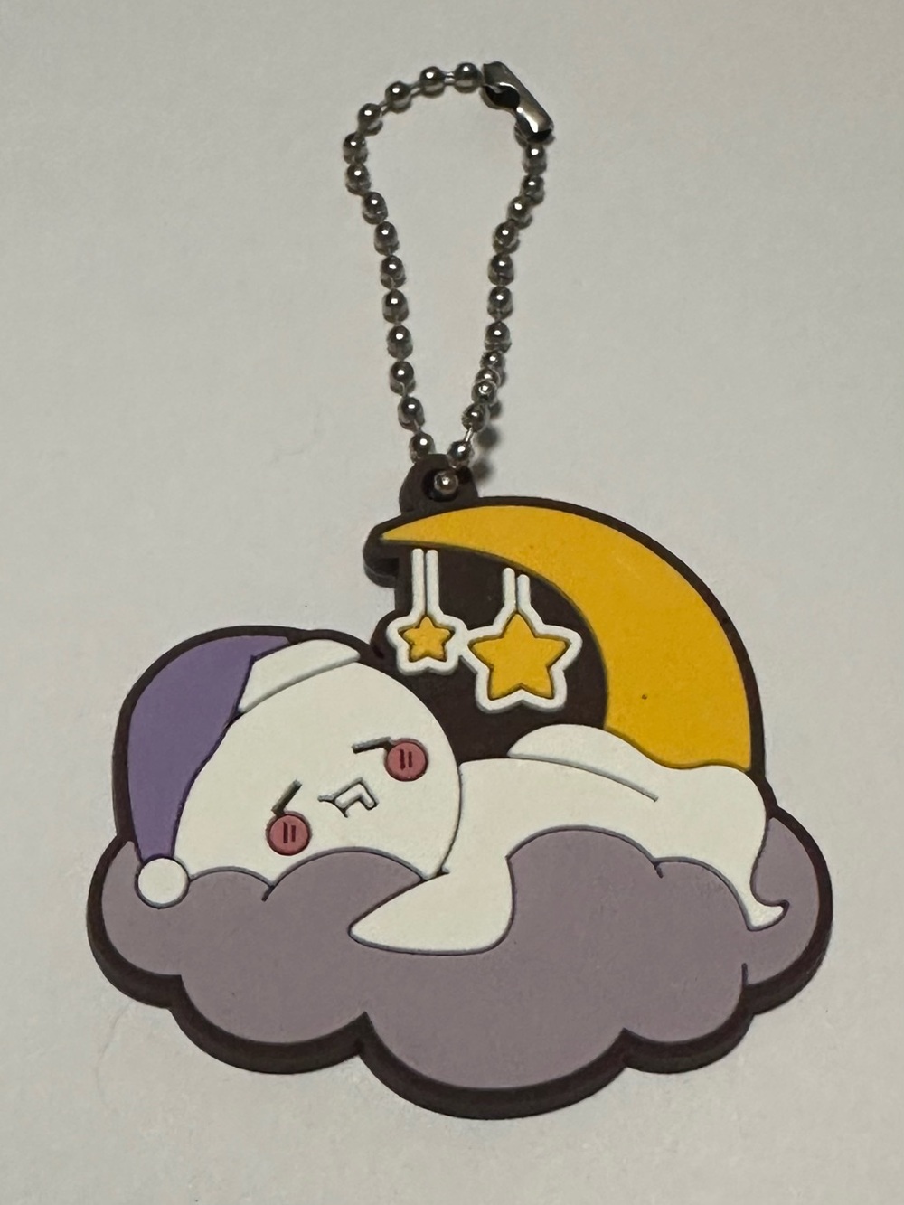 Mafumafu Mafuteru Character Keychain with Moon & Stars